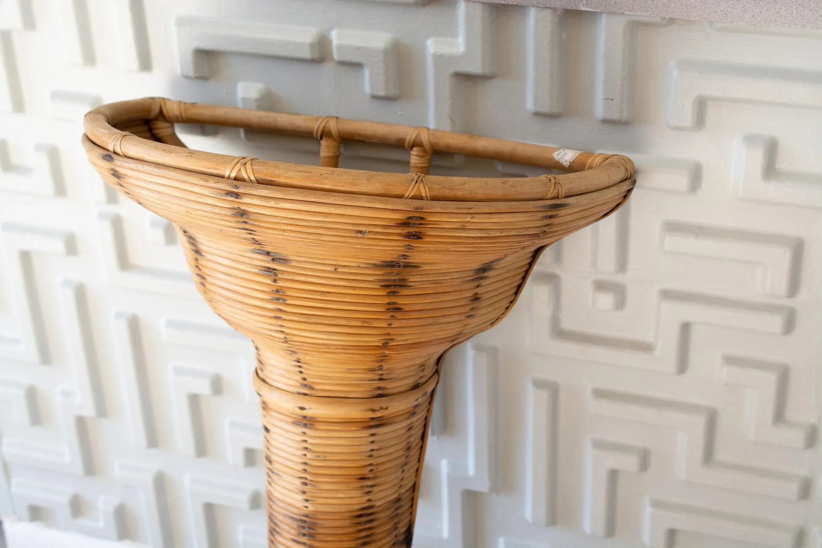1980s Pencil Reed Wall Vase Sculpture - 2