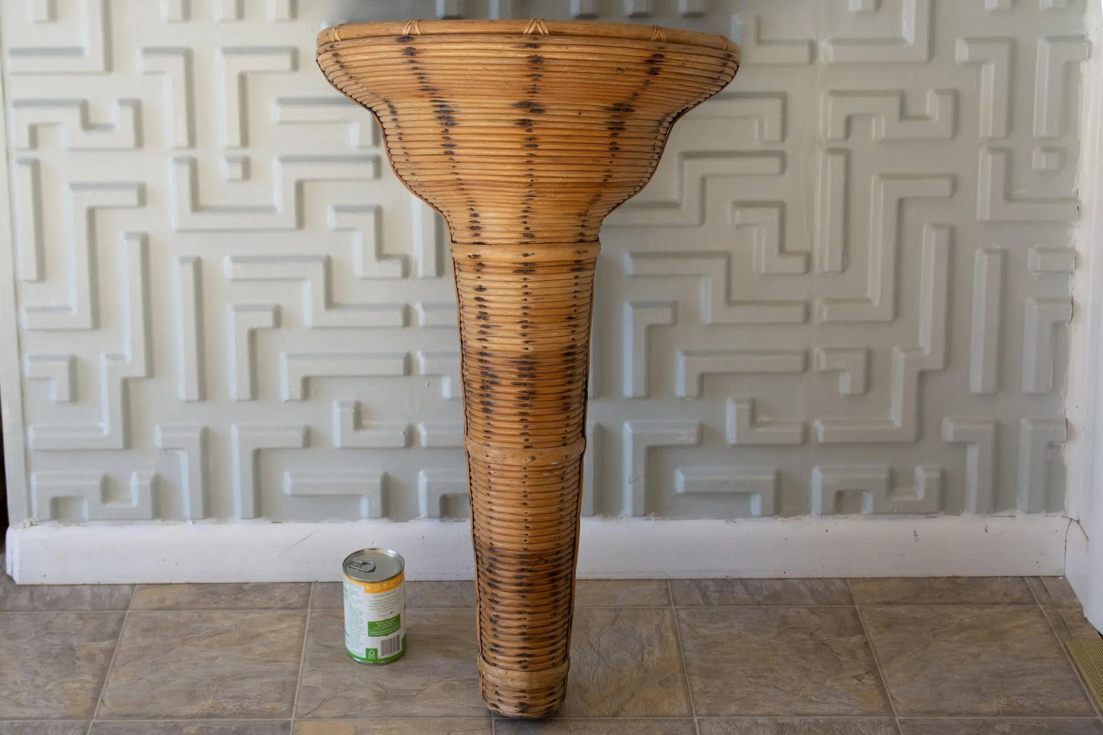 1980s Pencil Reed Wall Vase Sculpture - 6
