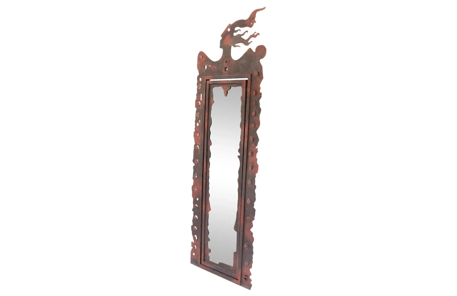 Art Deco-Influenced Figural Wall Mirror - 2