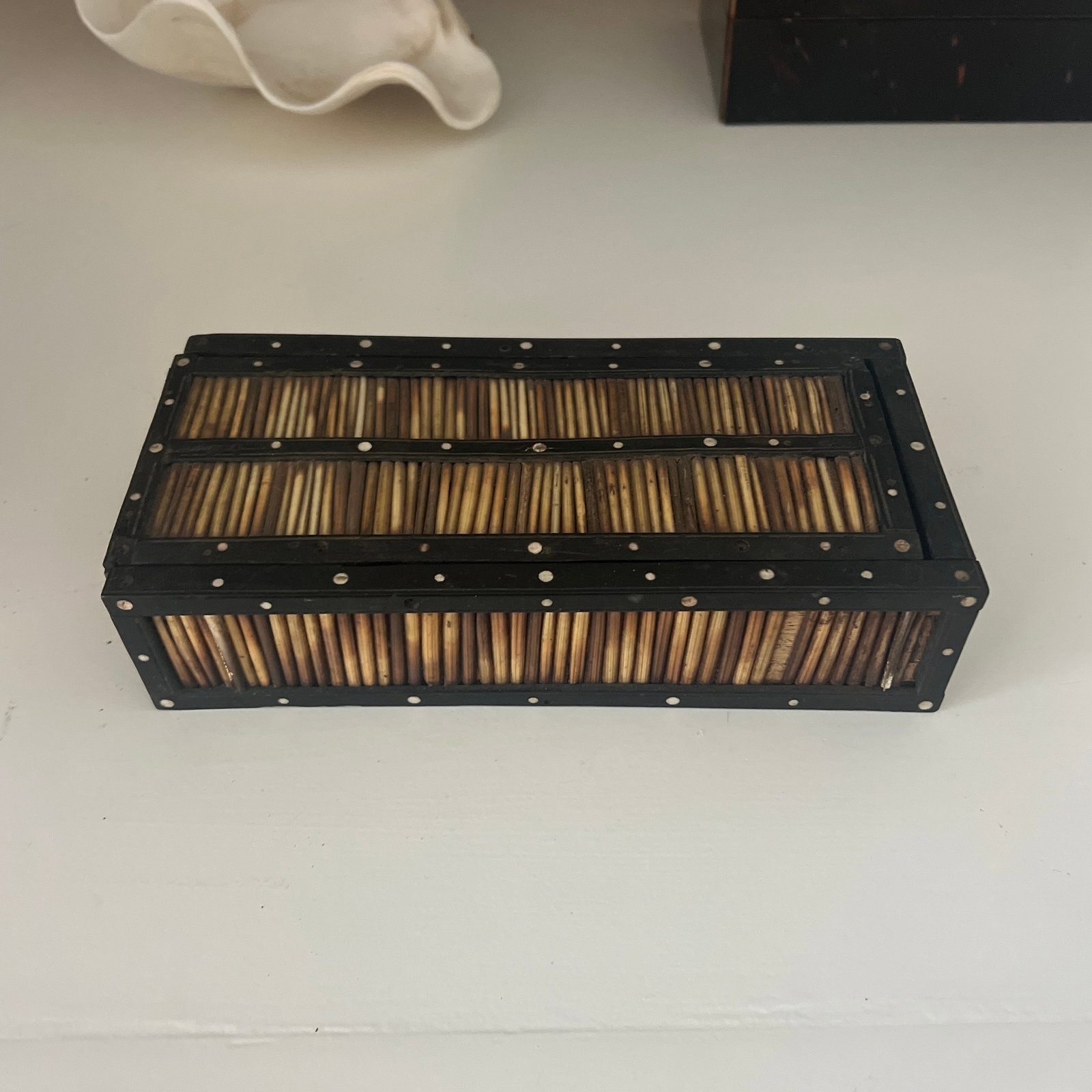 Antique Anglo Indian Porcupine Quill Box - 6