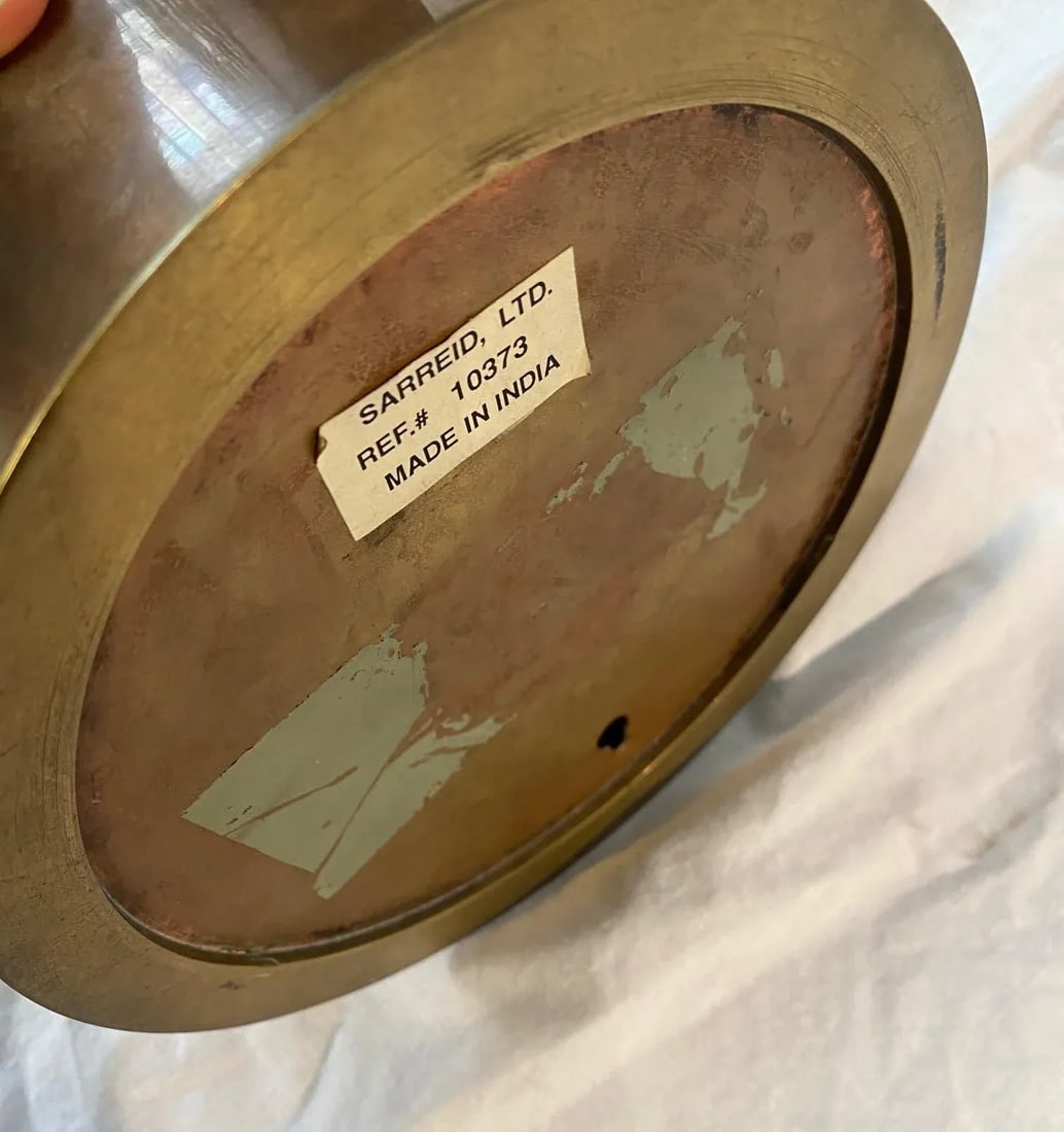 1990s Brass Decorative Ship Clock - 4