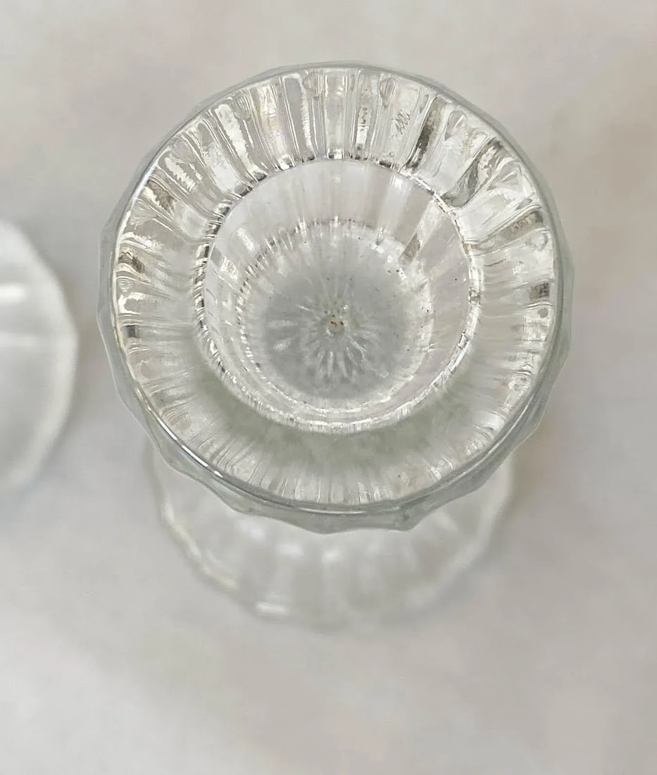 1950s Vintage Crystal Candlesticks - a Pair - 5