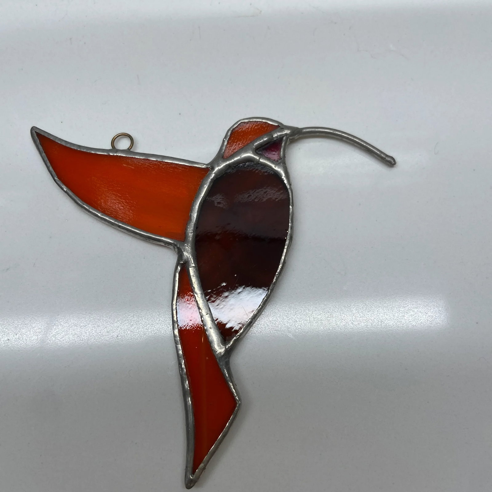 Vintage Hummingbird Stained Glass - 3
