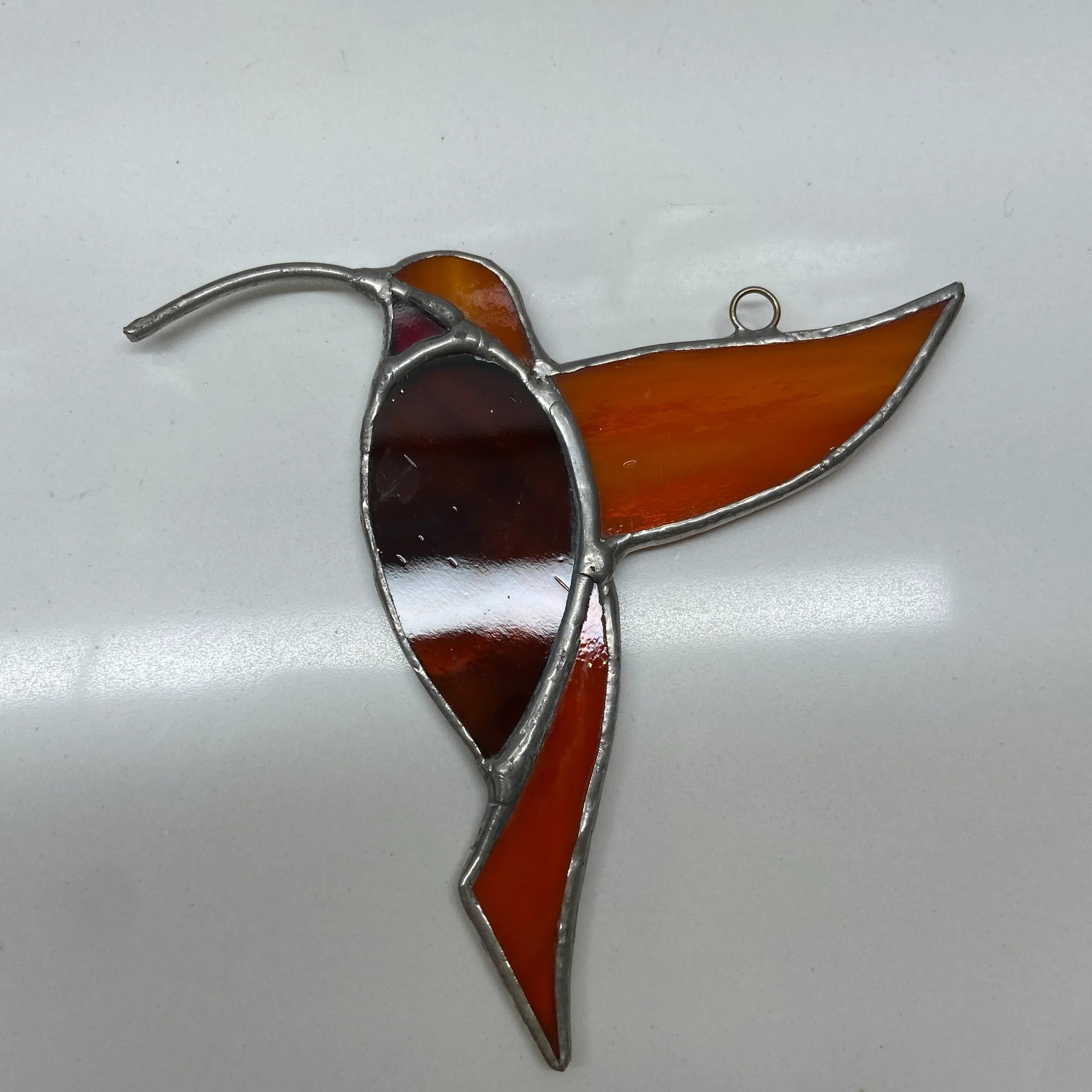 Vintage Hummingbird Stained Glass - 4
