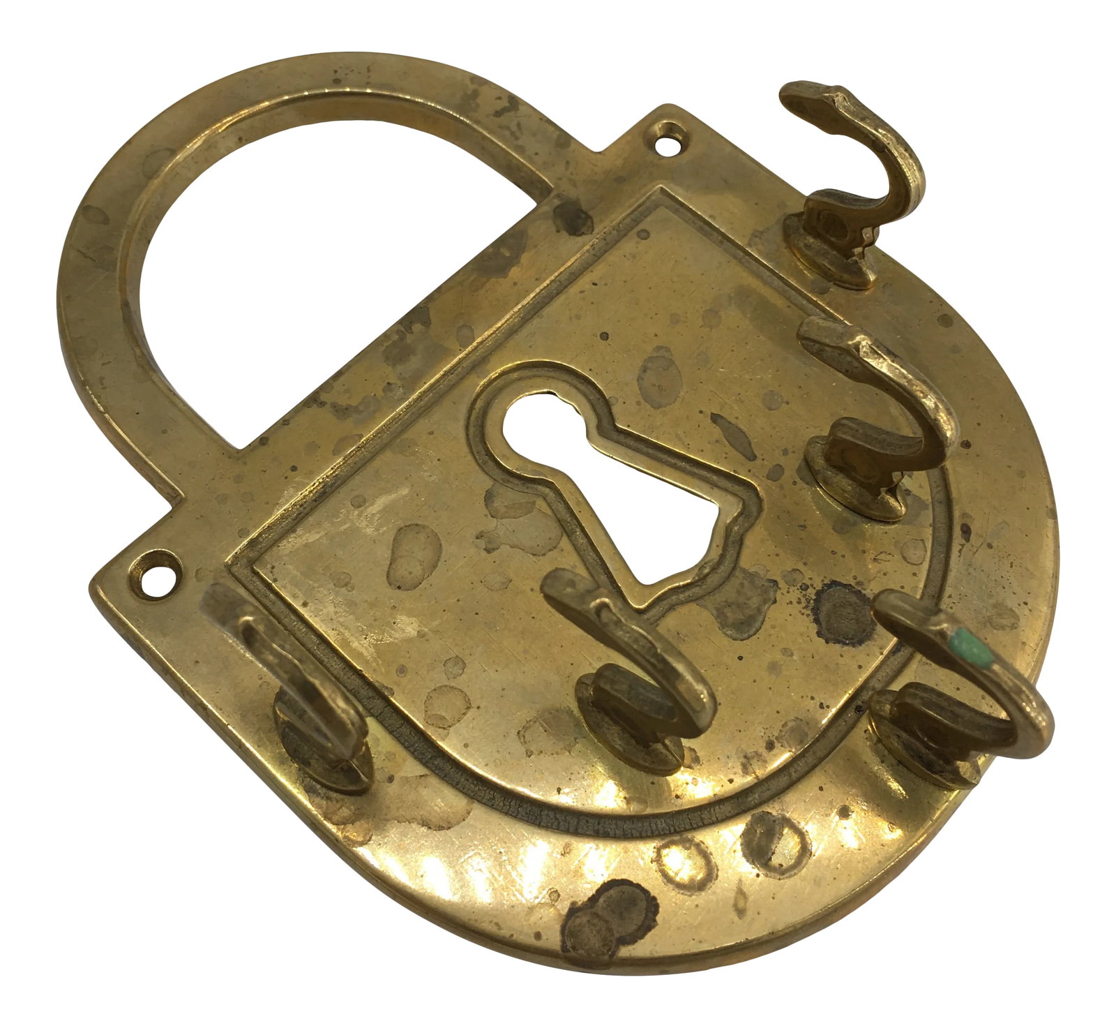 Vintage Brass Lock Key Holder (1 of 6)