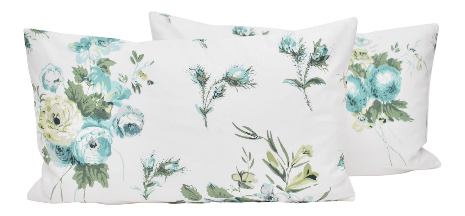 Lisa Fine Textiles "Arabella" 20" X 12" Lumbar Pillows - a Pair: Beautifully handmade pair of Lisa Fine Textiles 20" x 12" "Arabella" pillows, backed "Grady", a gorgeous 100% cotton upholstery weight fabric from Elizabeth Dow. Features a down/feather insert and an