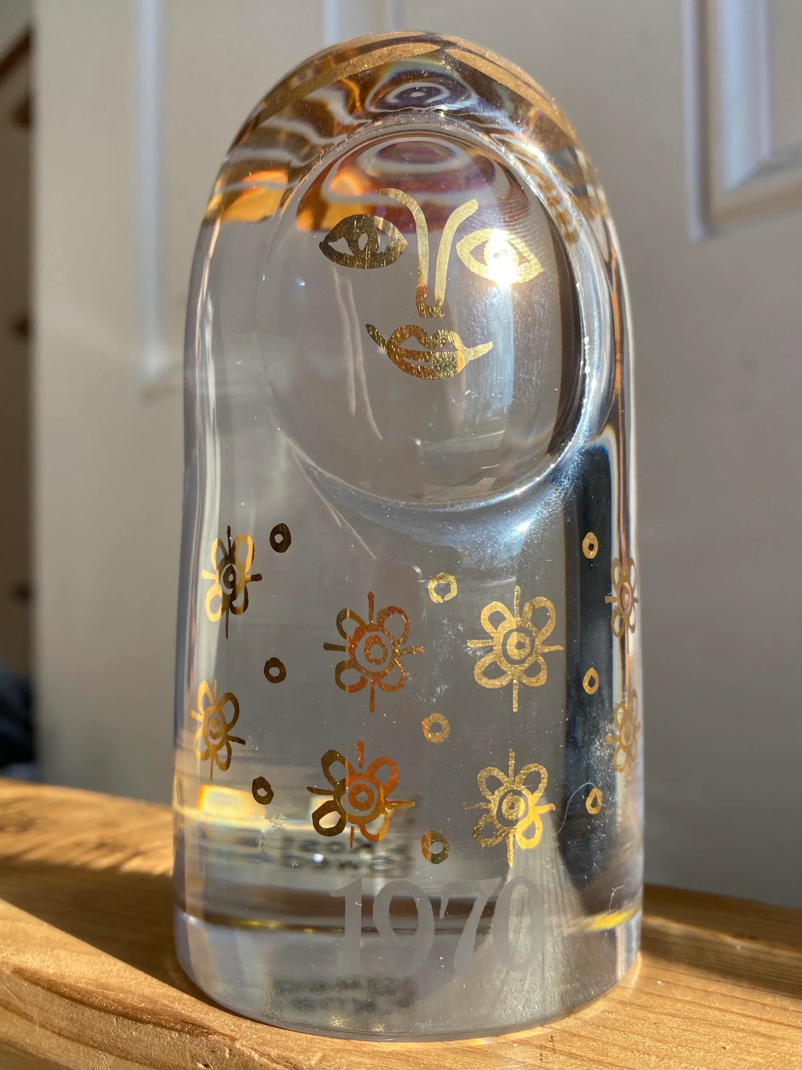 1970s Kosta Boda Mom Paperweight - 2