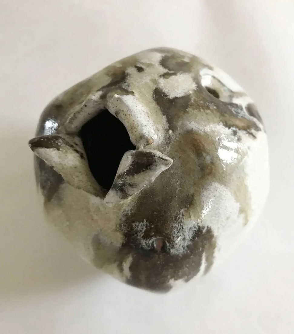 Neutral Glazed Studio Pottery Vase - 2