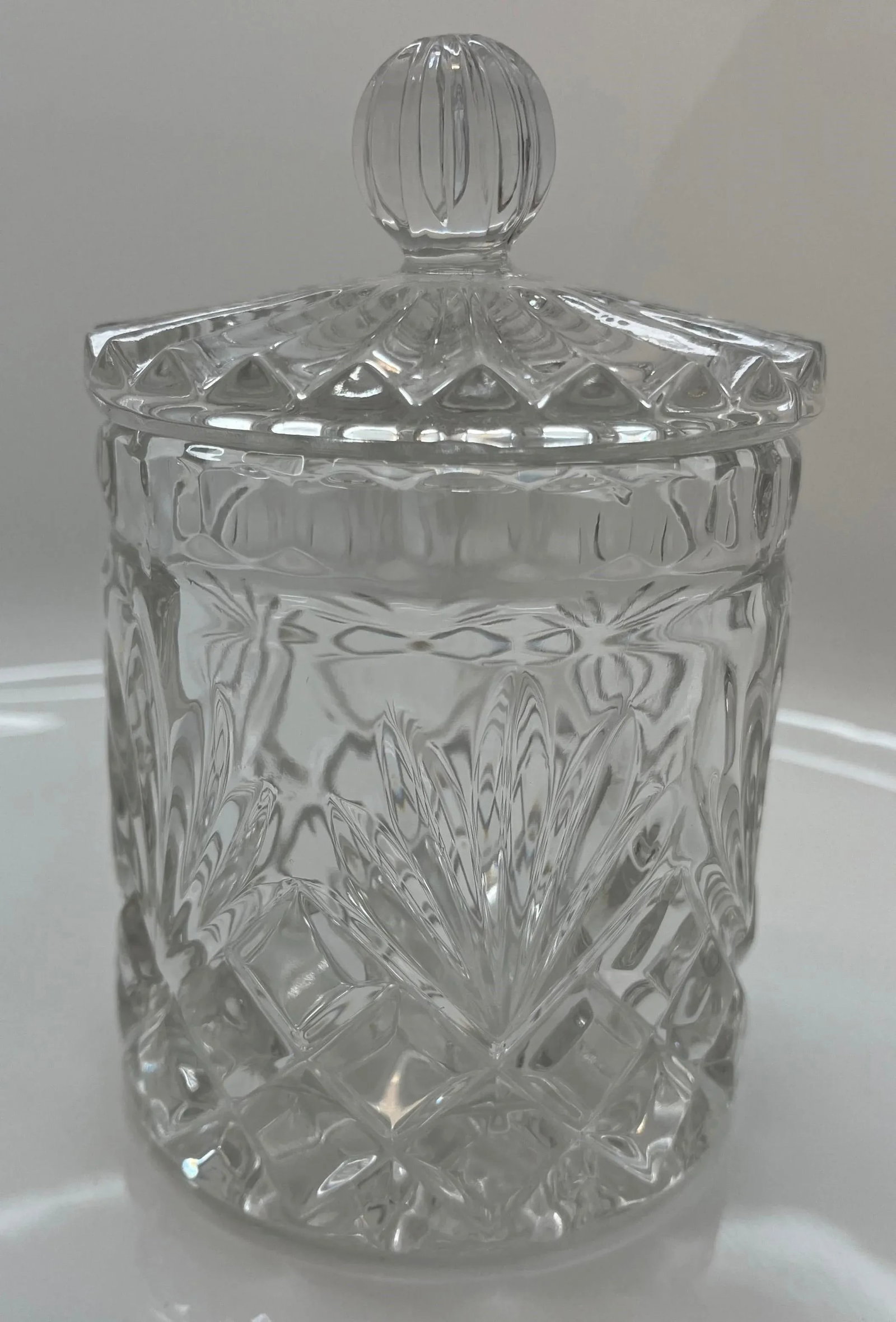 1990s Small Glass Biscuit Jar - 6