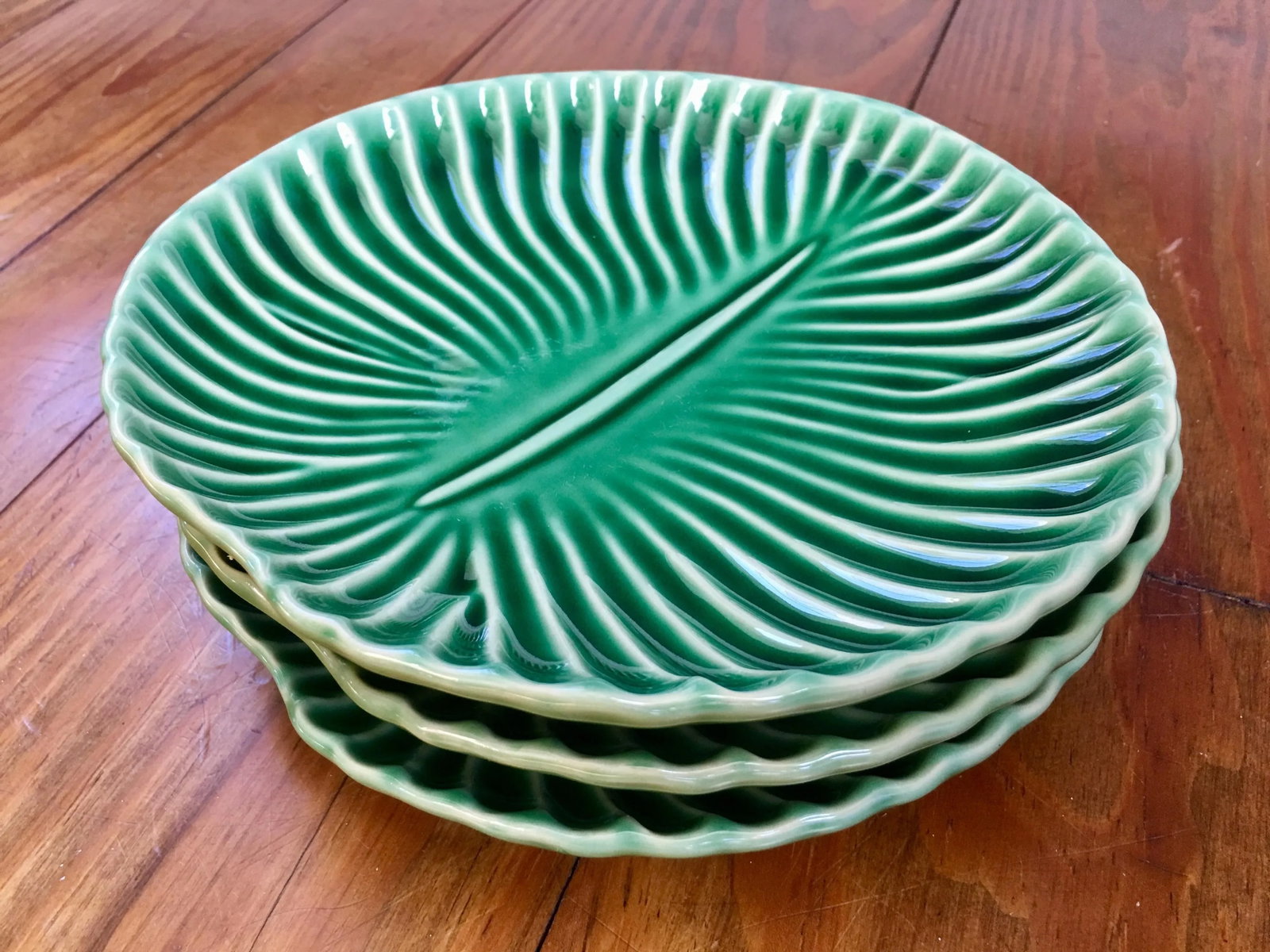Vintage Herman Dodge & Son Lilly Pad Plates - Set of 3 - 4