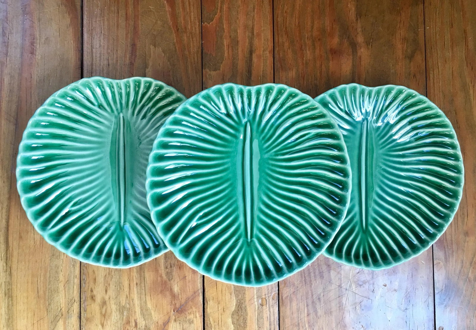 Vintage Herman Dodge & Son Lilly Pad Plates - Set of 3 - 7