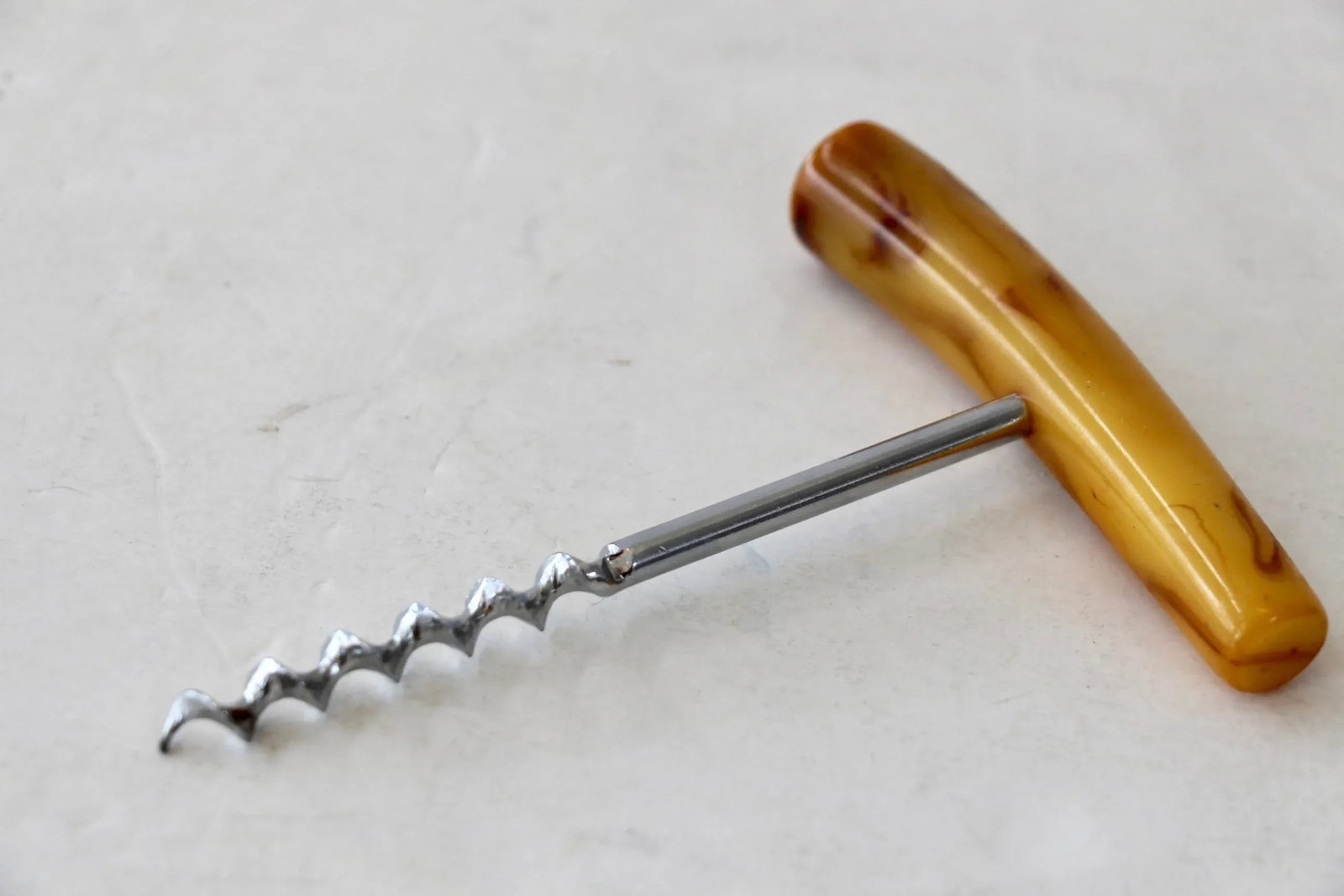 Bakelite Faux Horn Corkscrew - 4