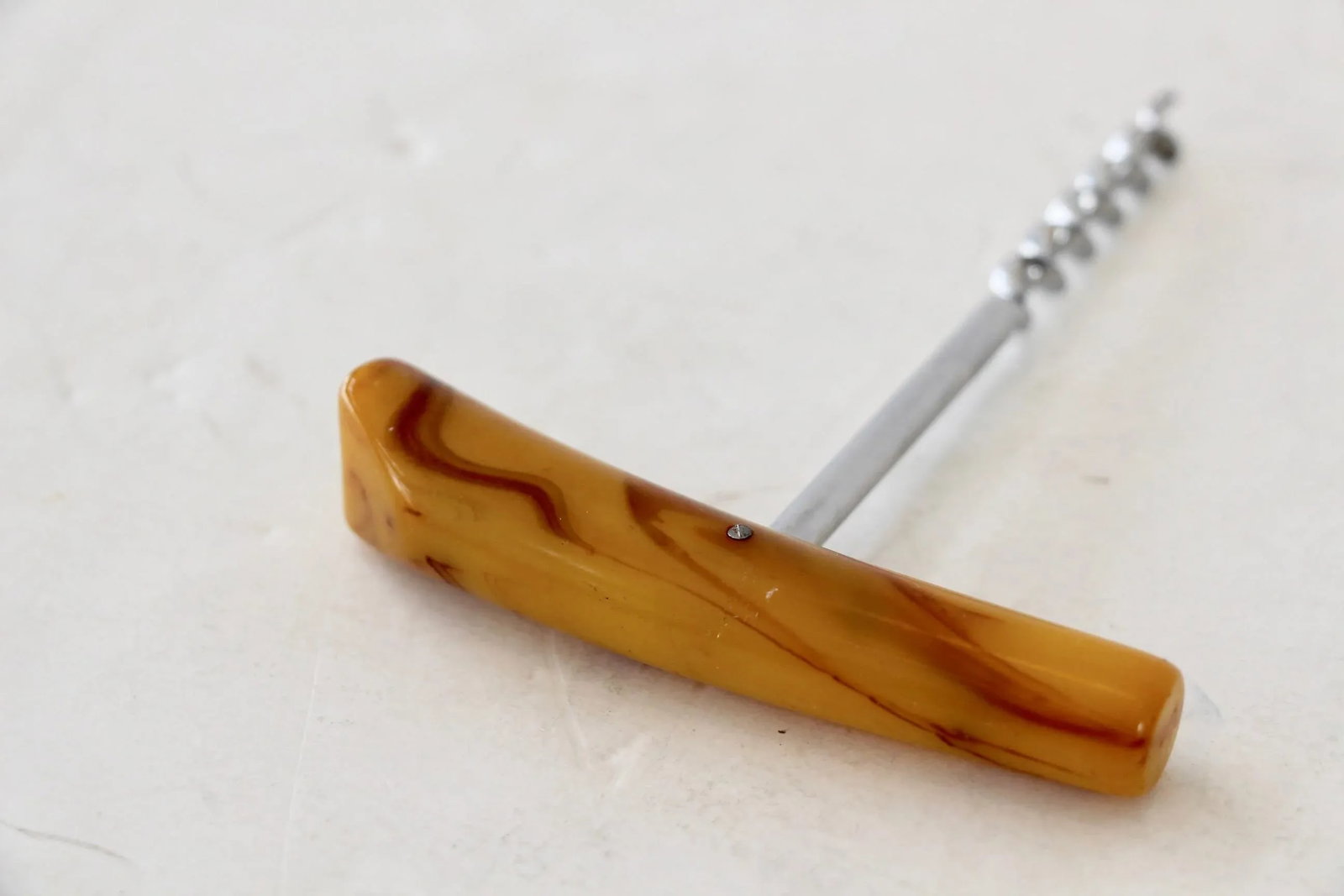Bakelite Faux Horn Corkscrew - 5