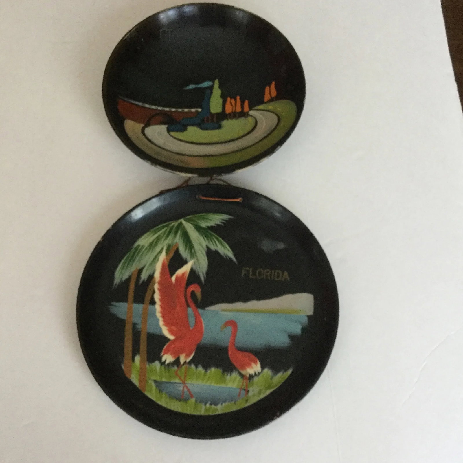 Vintage Souvenir Lacquerware - A Pair - 5