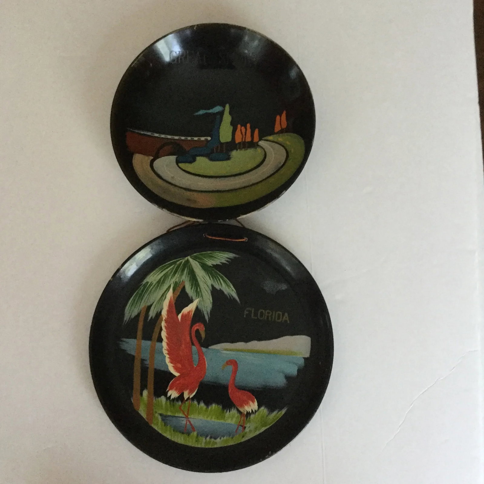 Vintage Souvenir Lacquerware - A Pair - 6