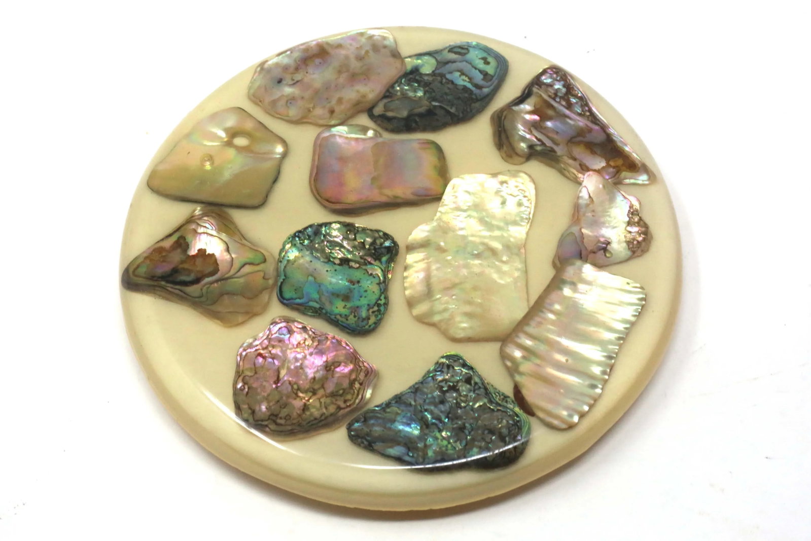 1970's Abalone Shell Trivet - 3