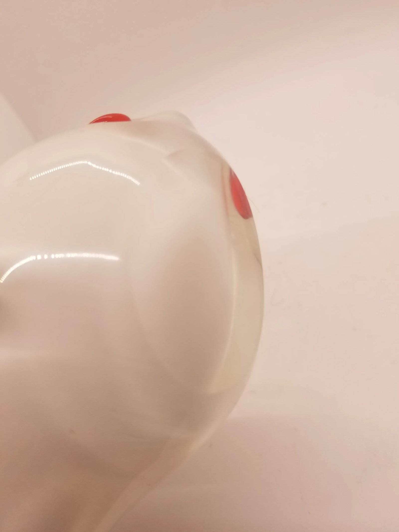 Vintage Murano Styled Glass Rabbit Red Eyes Candy Dish - 2