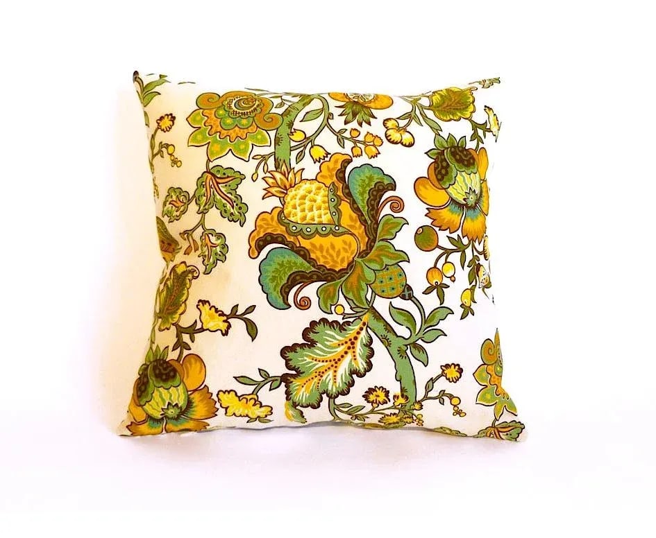 Waverly Floral Yellow-Green Pillow - 2