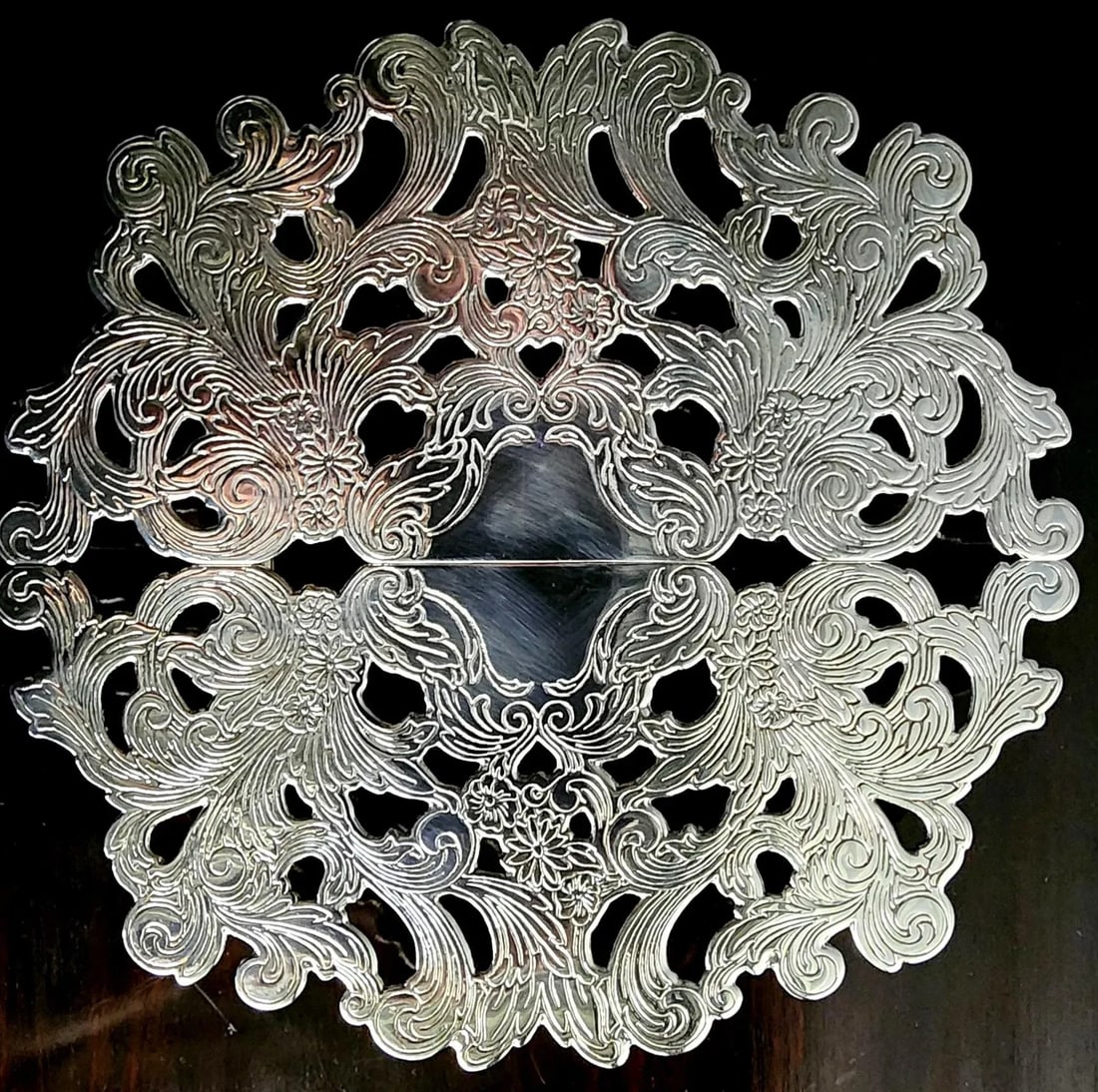The Sheffield Silver Co. Vintage Fine Silver Plate Trivet - 7