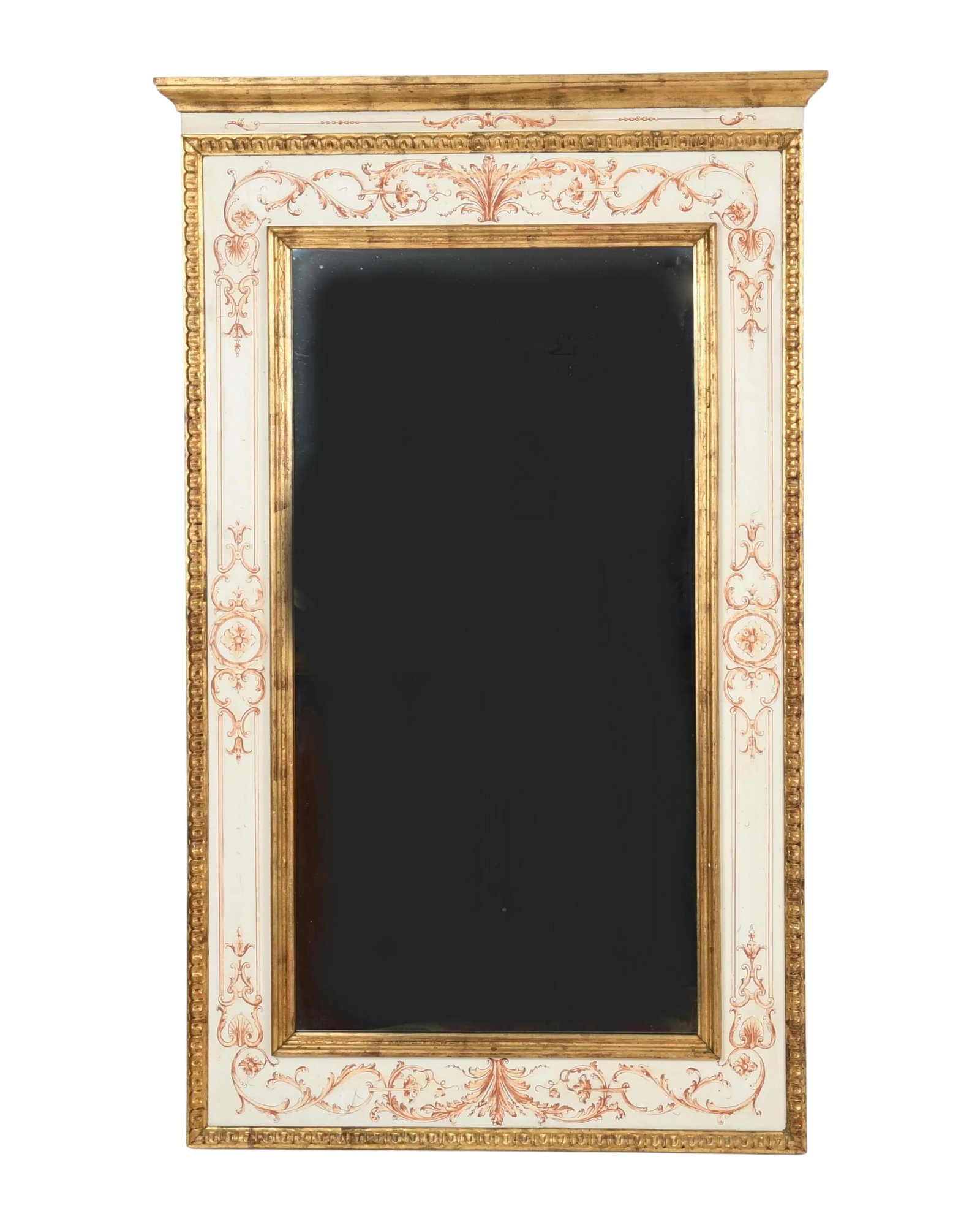 Vintage Neoclassical Style Italian Giltwood Mirror - 8