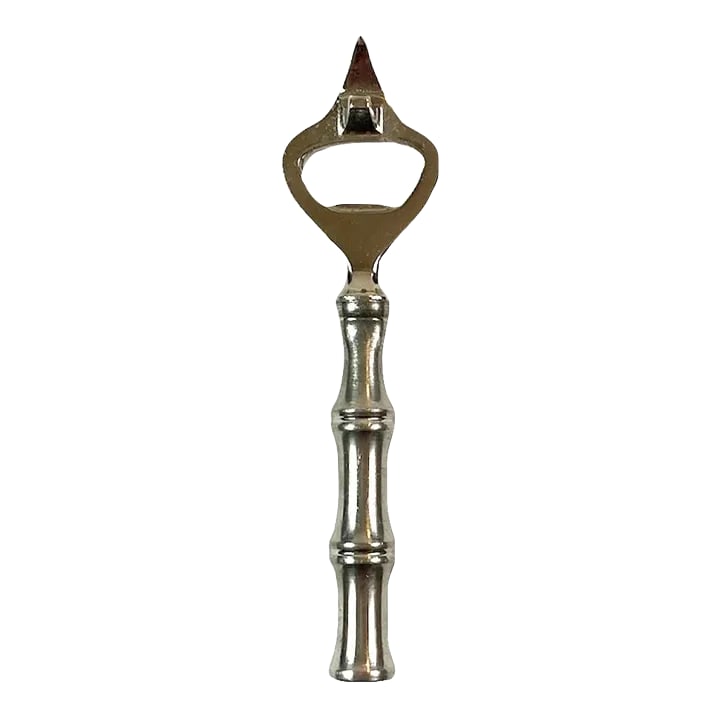 Vintage Pewter Faux Bamboo Barware Bottle Opener, C. 1960 (1 of 6)