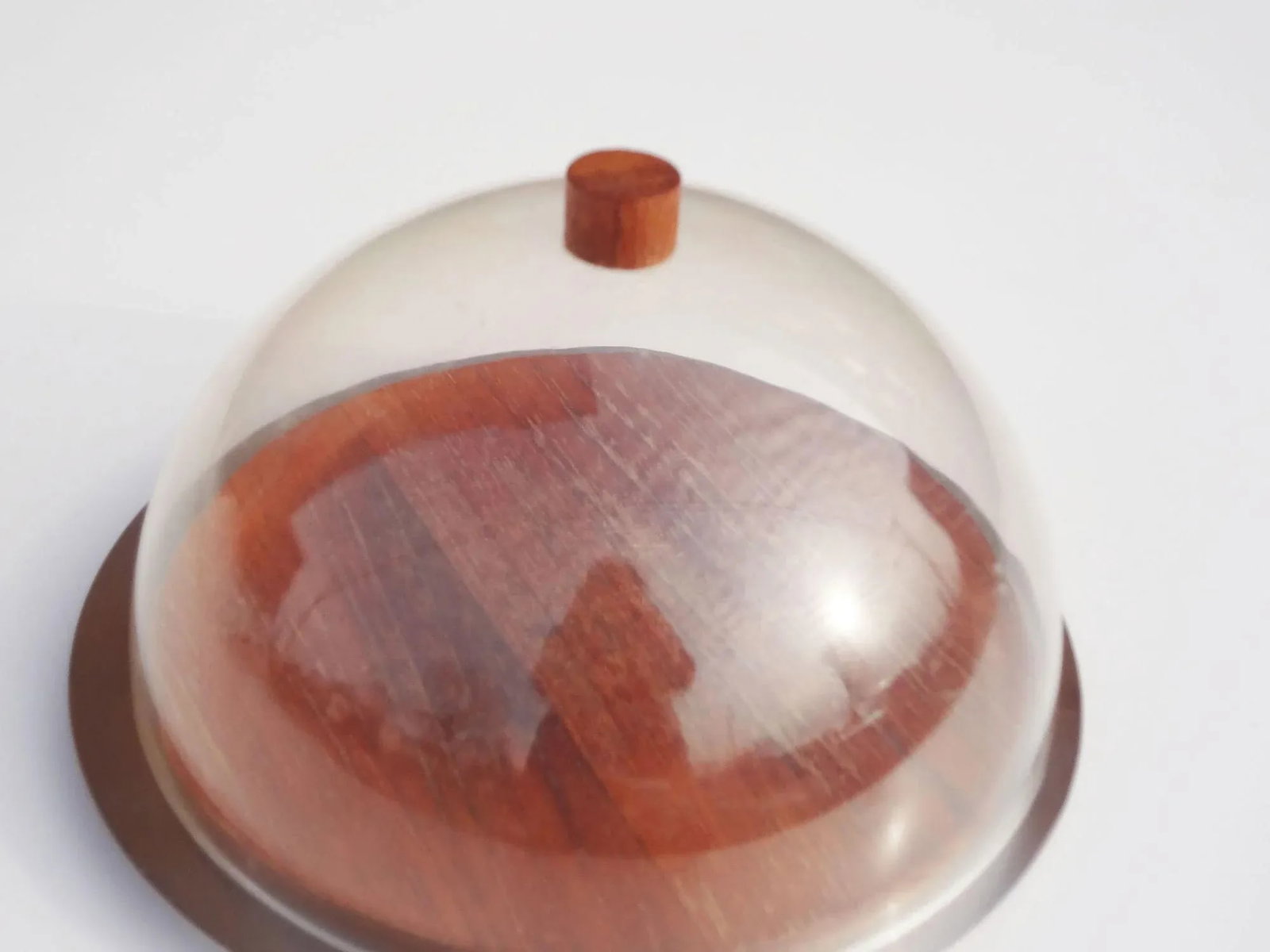 Round Domed Teak Charcuterie Board by Stelton Denmark - 6