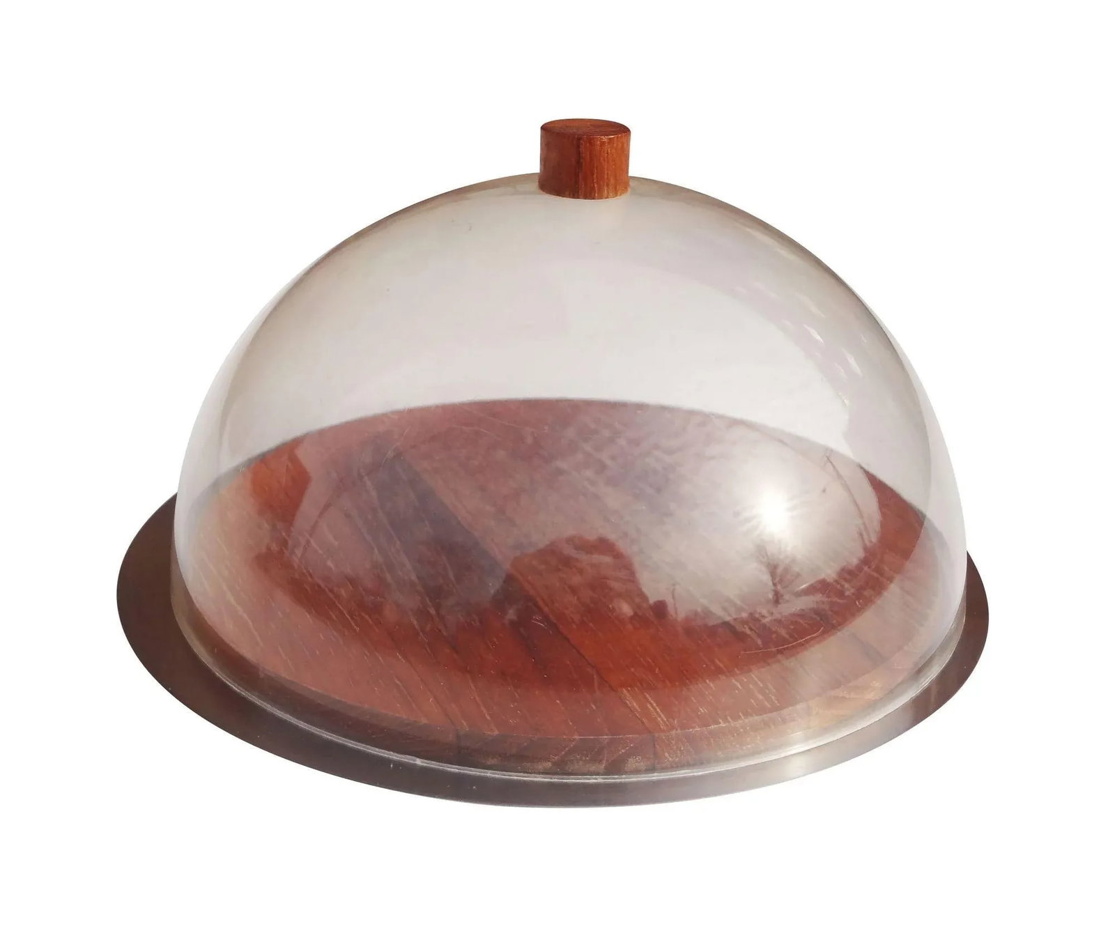 Round Domed Teak Charcuterie Board by Stelton Denmark - 7