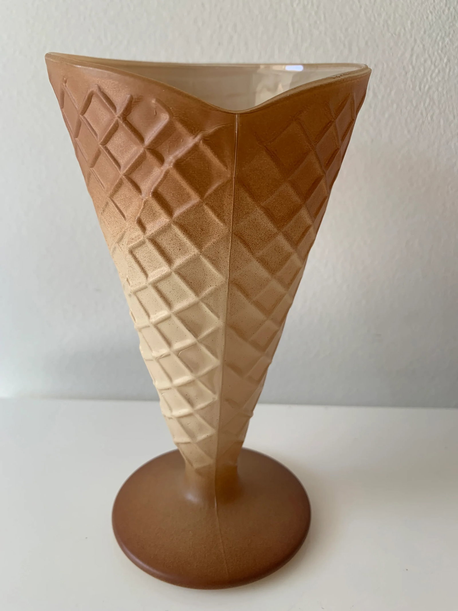 Mid 20th Century Bormioli Rocco Gelato Waffle Dessert Bowls- Set of 5 - 2