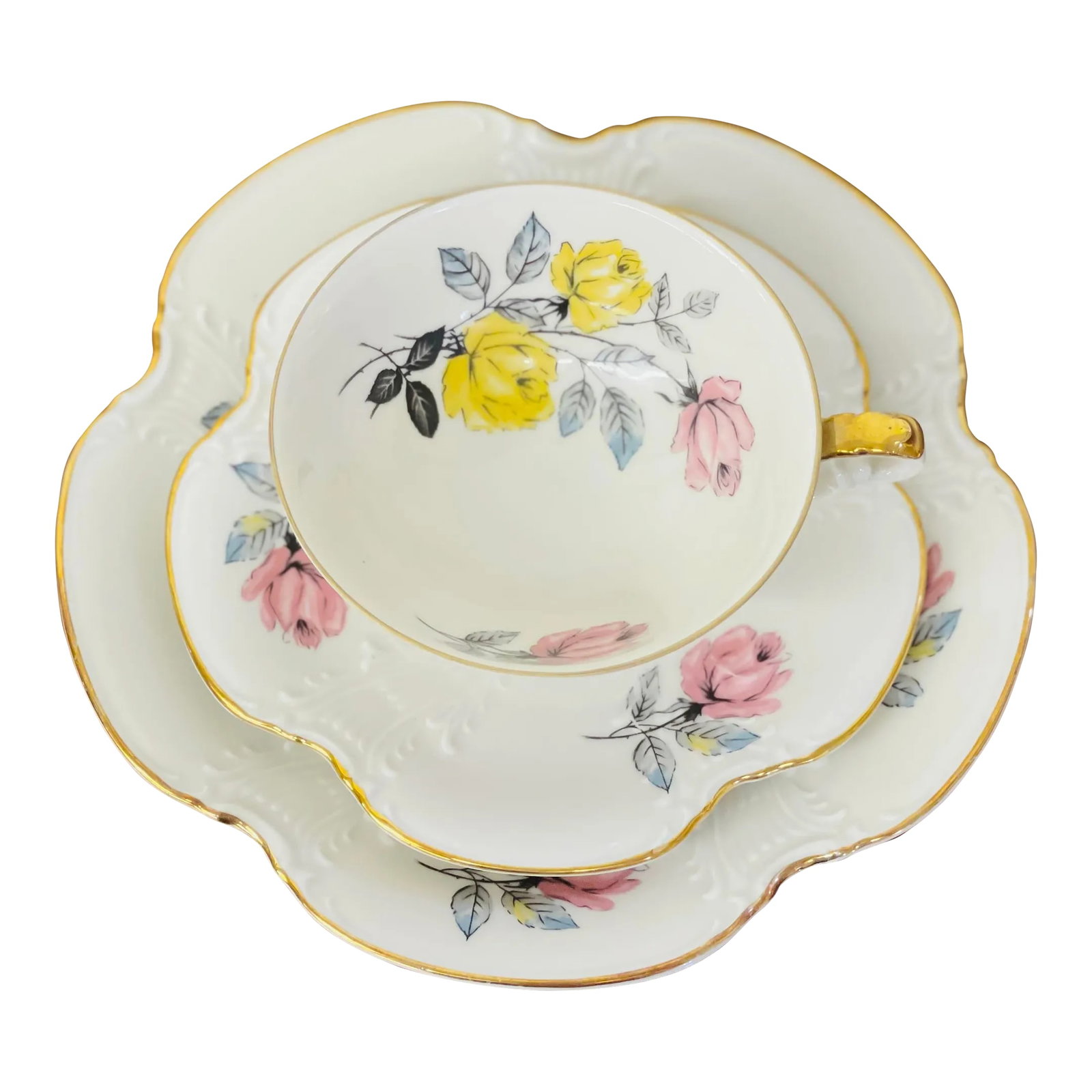Vintage Johann Seltmann Vohenstrauss Porcelain Tea Set- 3 Pieces (1 of 6)