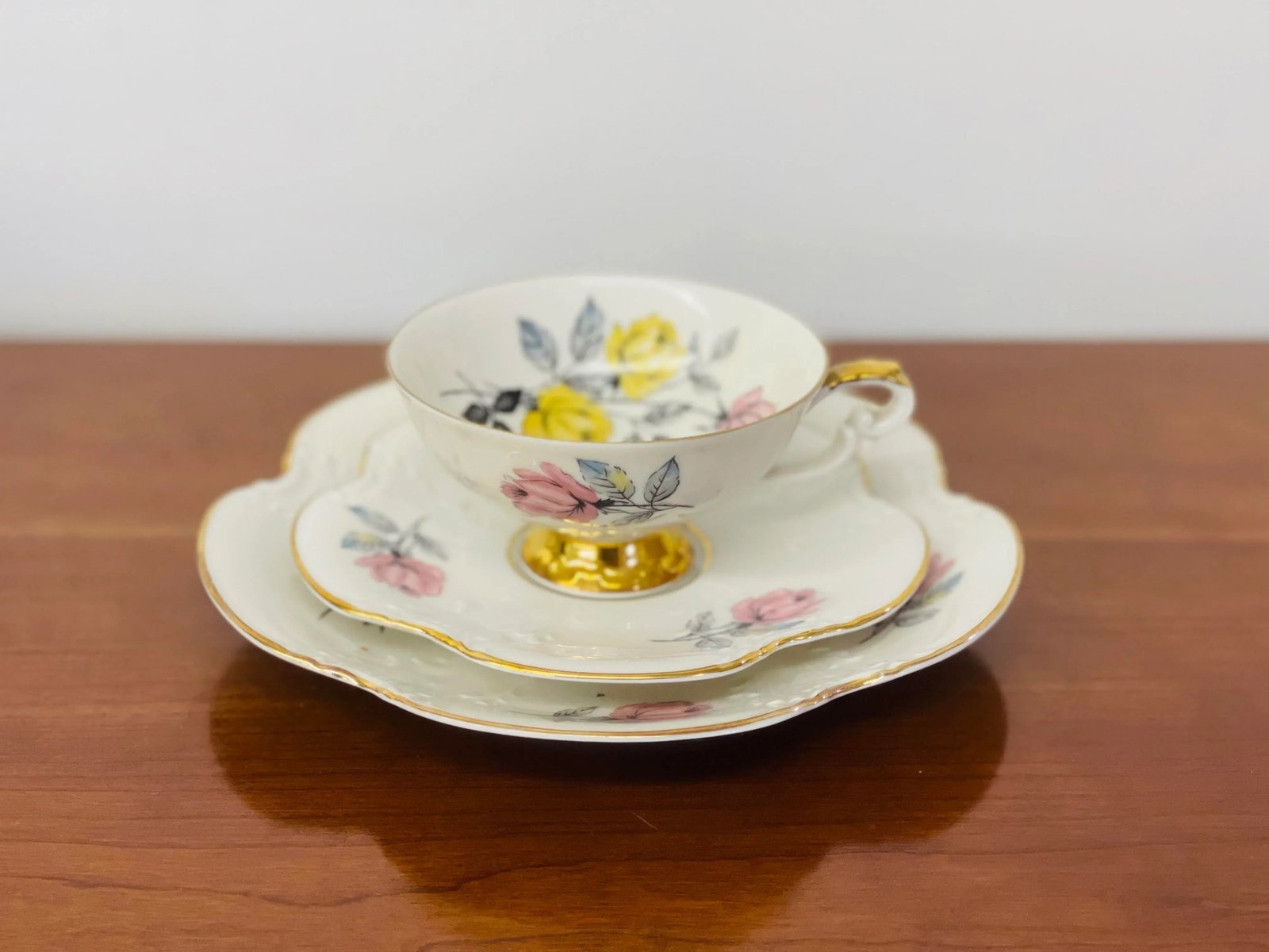 Vintage Johann Seltmann Vohenstrauss Porcelain Tea Set- 3 Pieces - 3