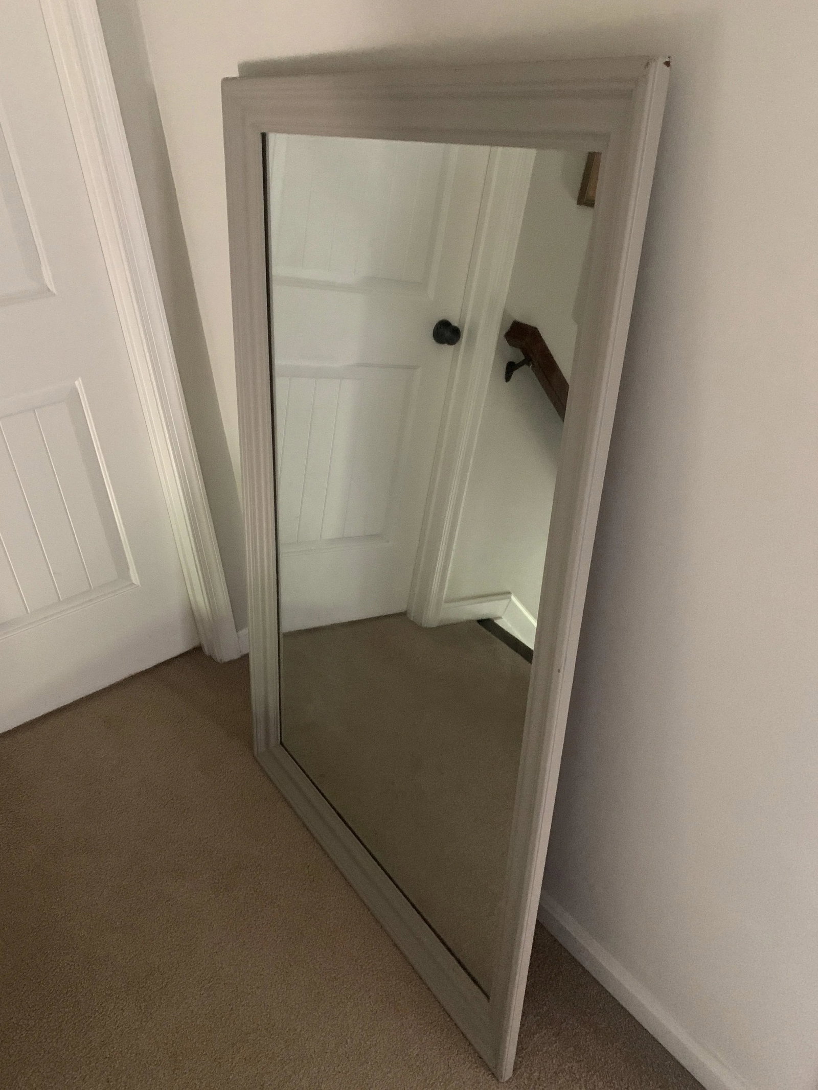 1960s Ethan Allen Oversized Wood Frame Mirror - 3