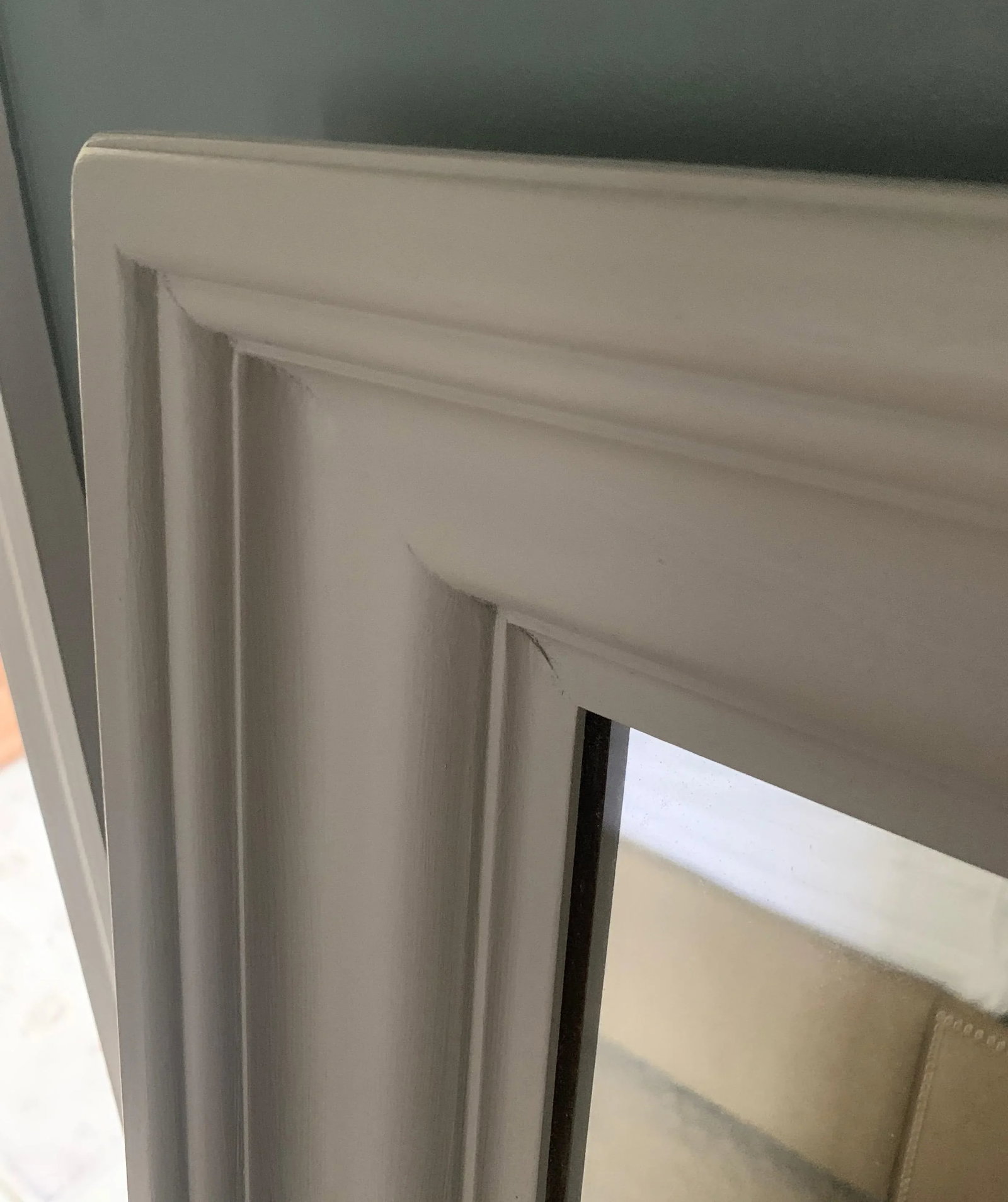 1960s Ethan Allen Oversized Wood Frame Mirror - 7