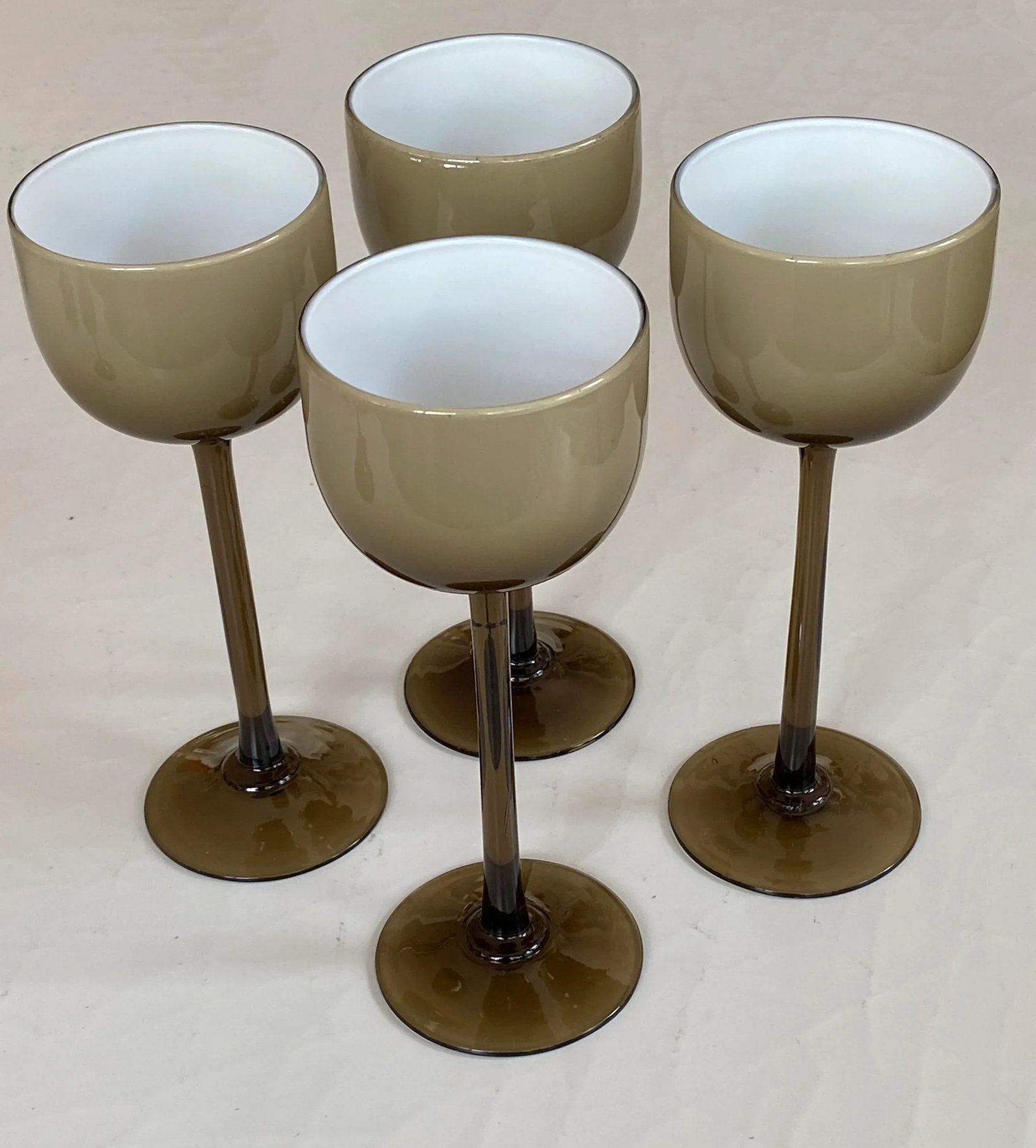 Carlo Moretti Smokey Taupe Tall Wine Glasses - Set of 4 - 10