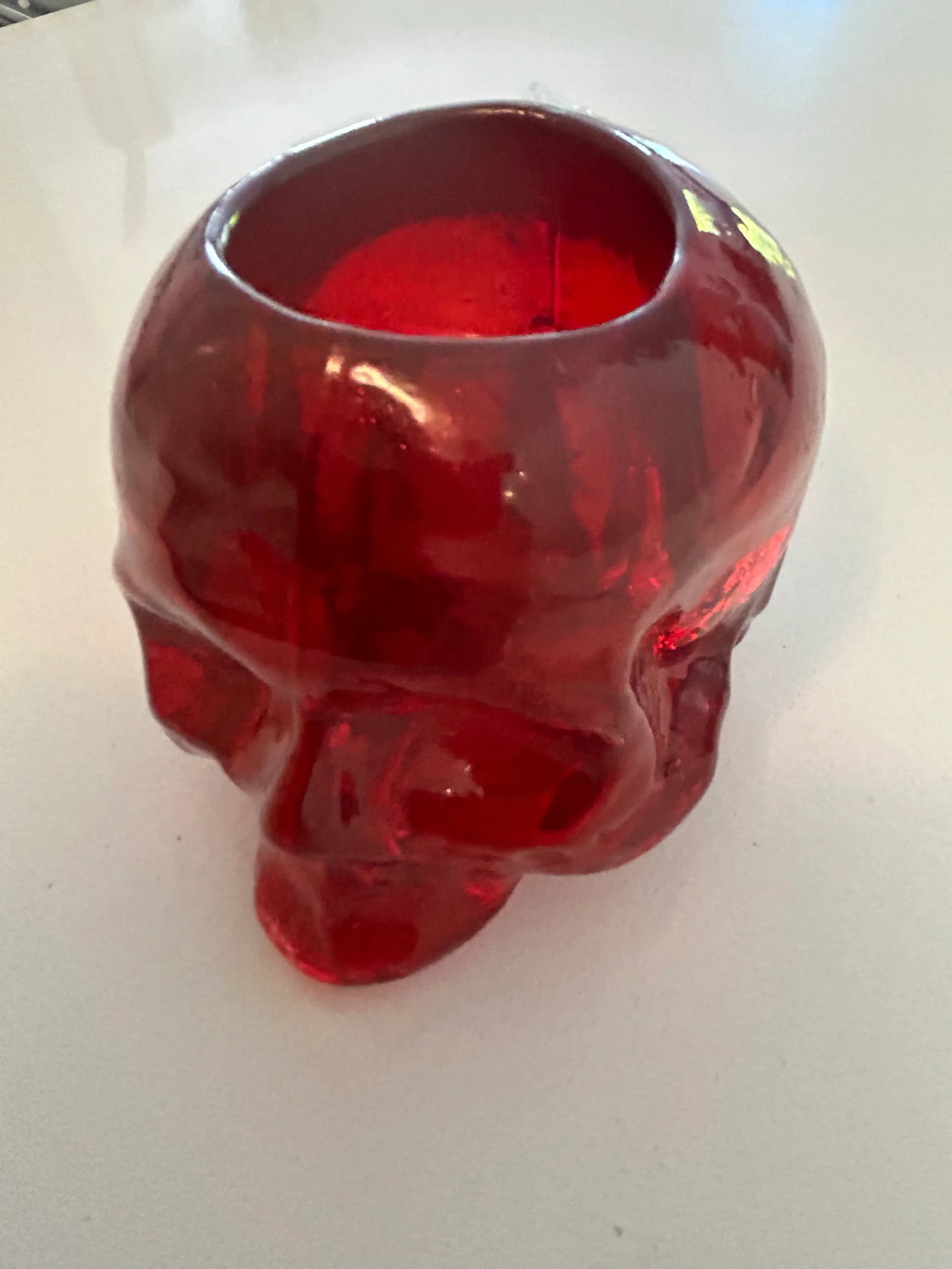 Kosta Boda Still Life Skull Crystal Votive - 3