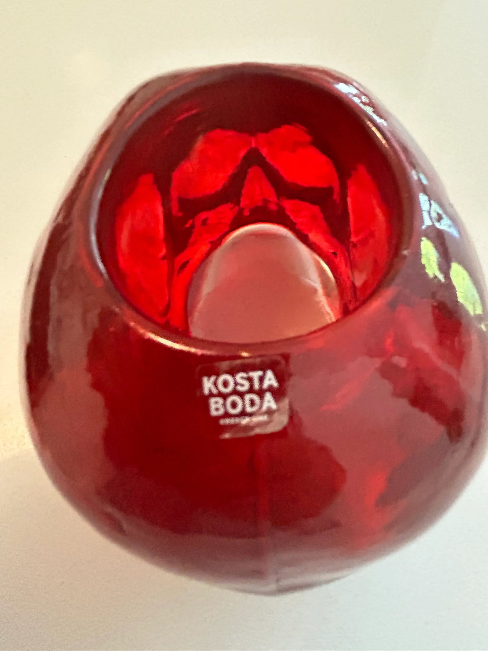 Kosta Boda Still Life Skull Crystal Votive - 4