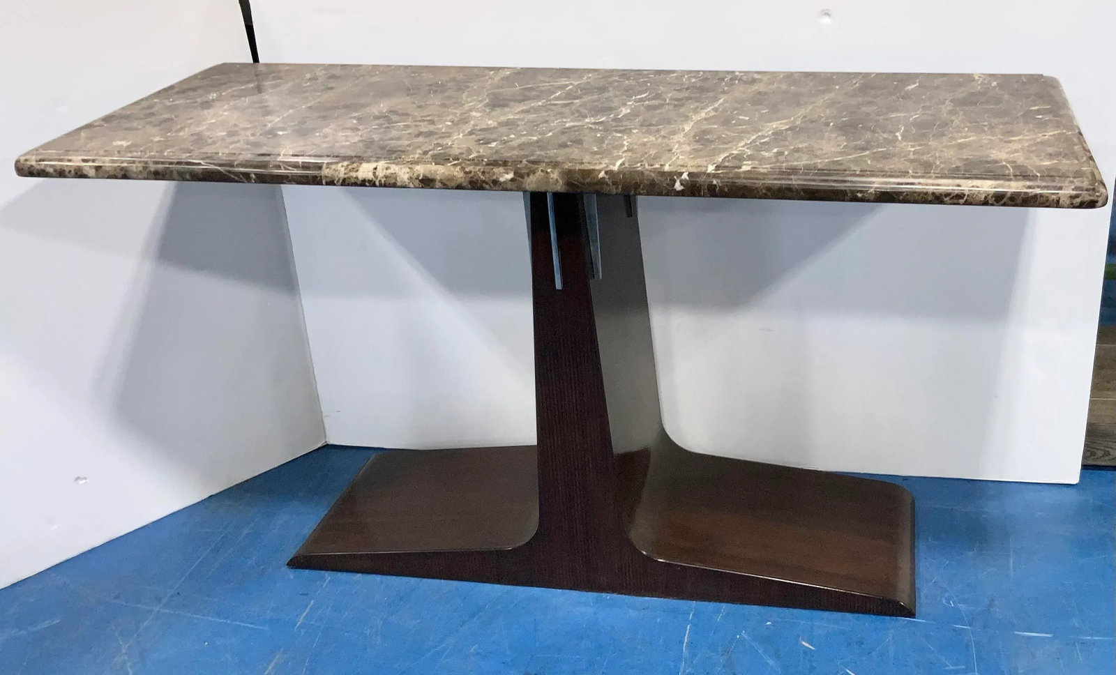 Henredon Modern Brown Stone Console Table - 2