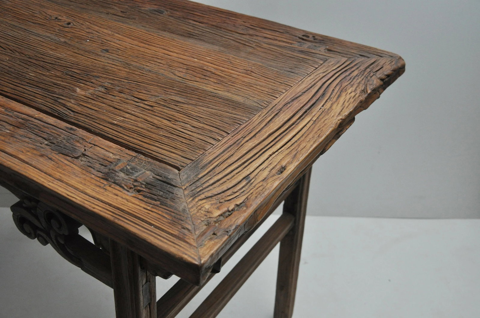 Antique Chinese Weathered Wine Table - 5