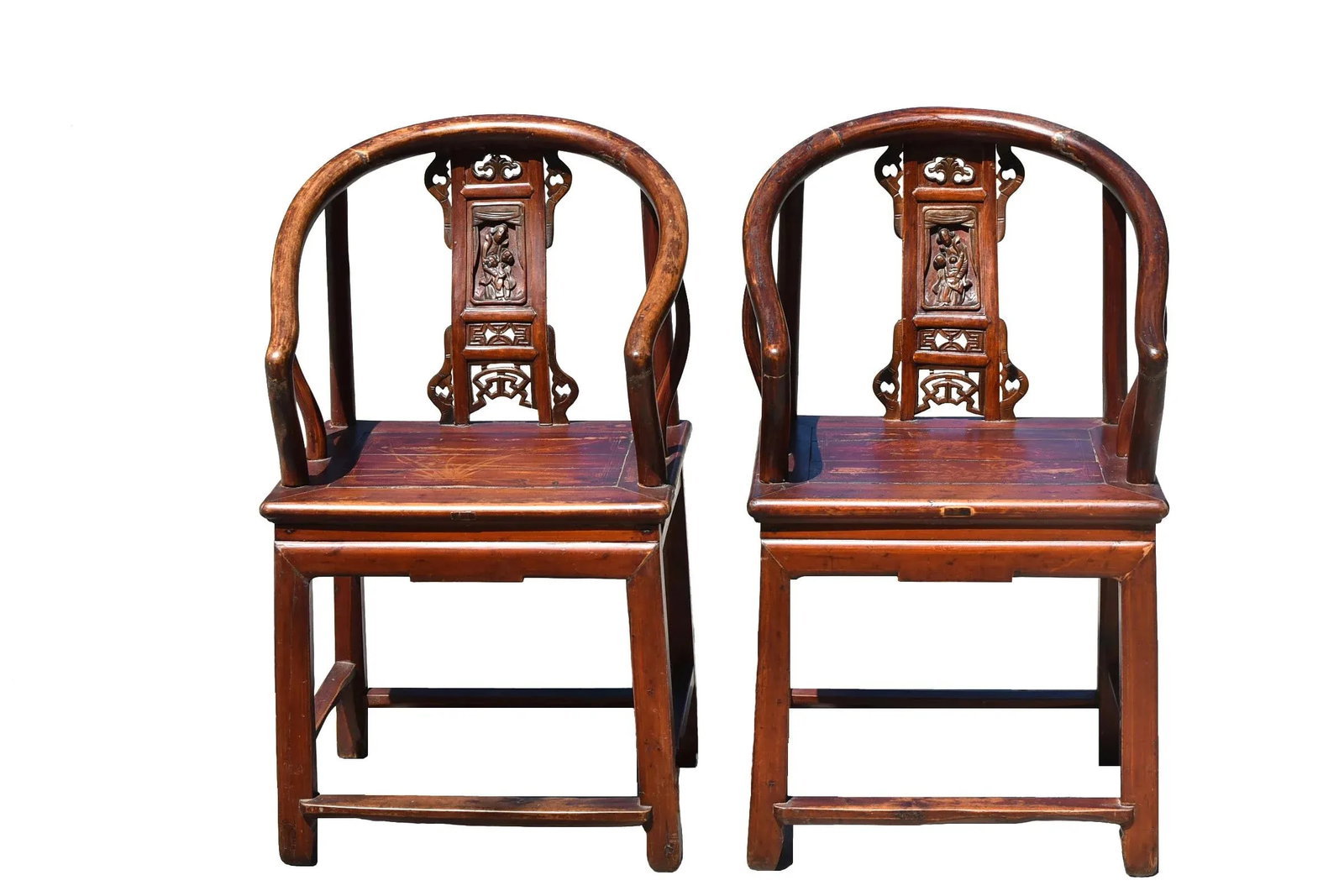 Antique Carved Lady's Chairs - A Pair - 13