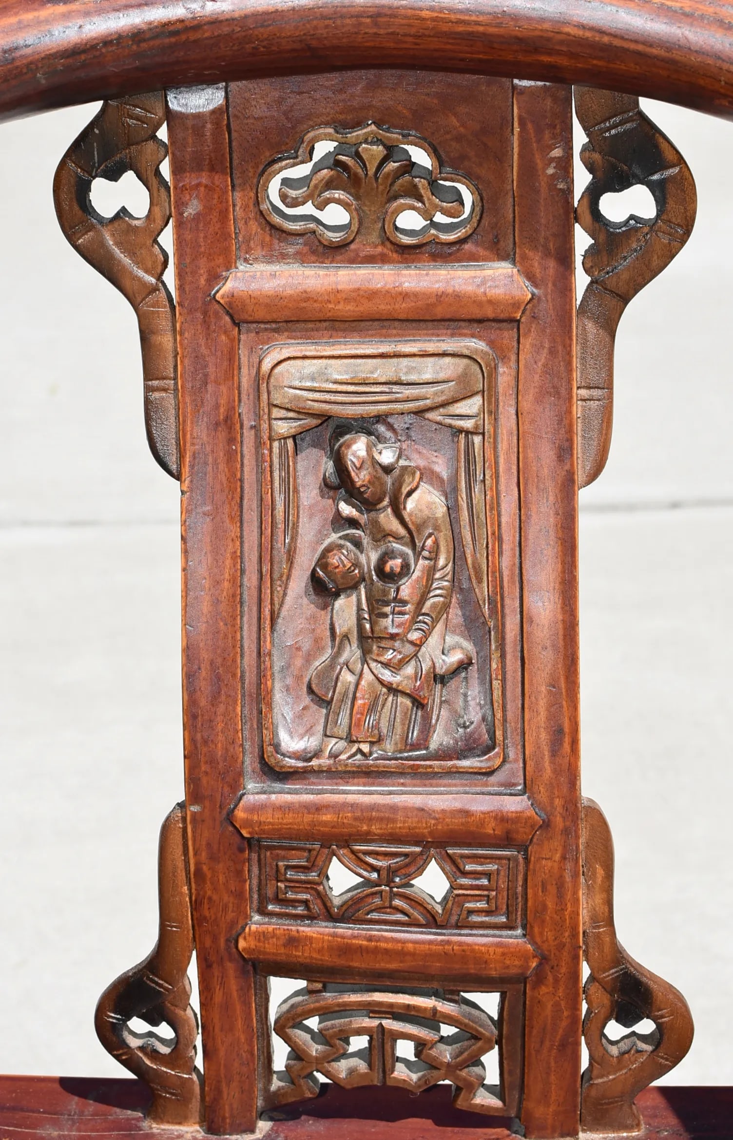 Antique Carved Lady's Chairs - A Pair - 5