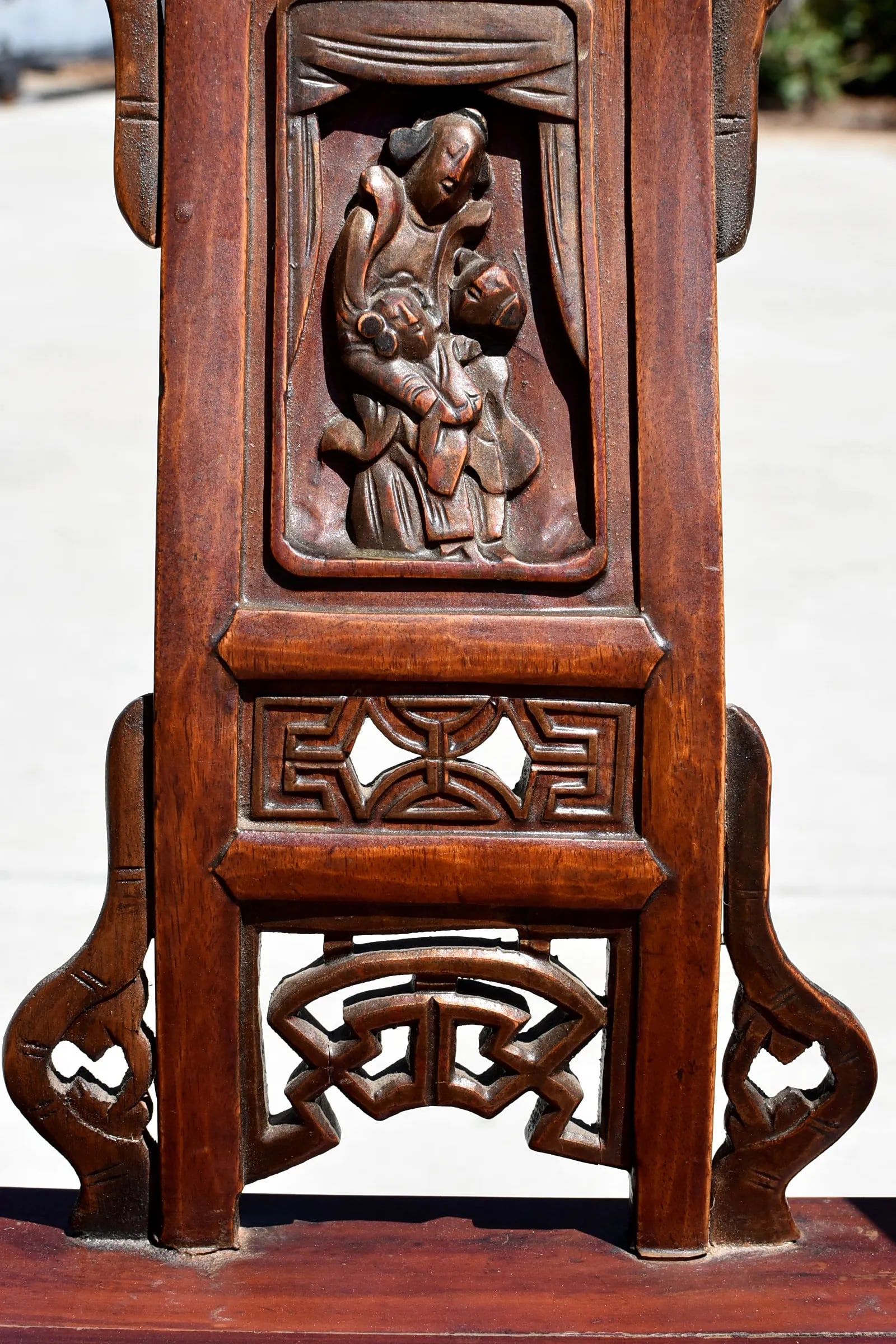 Antique Carved Lady's Chairs - A Pair - 7