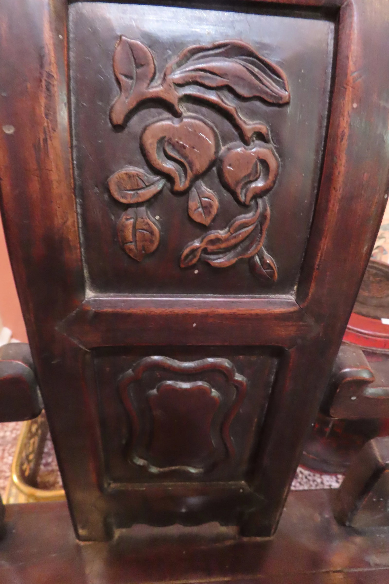 Pair of Mid-Century Rosewood Chinese Side Chairs - 4