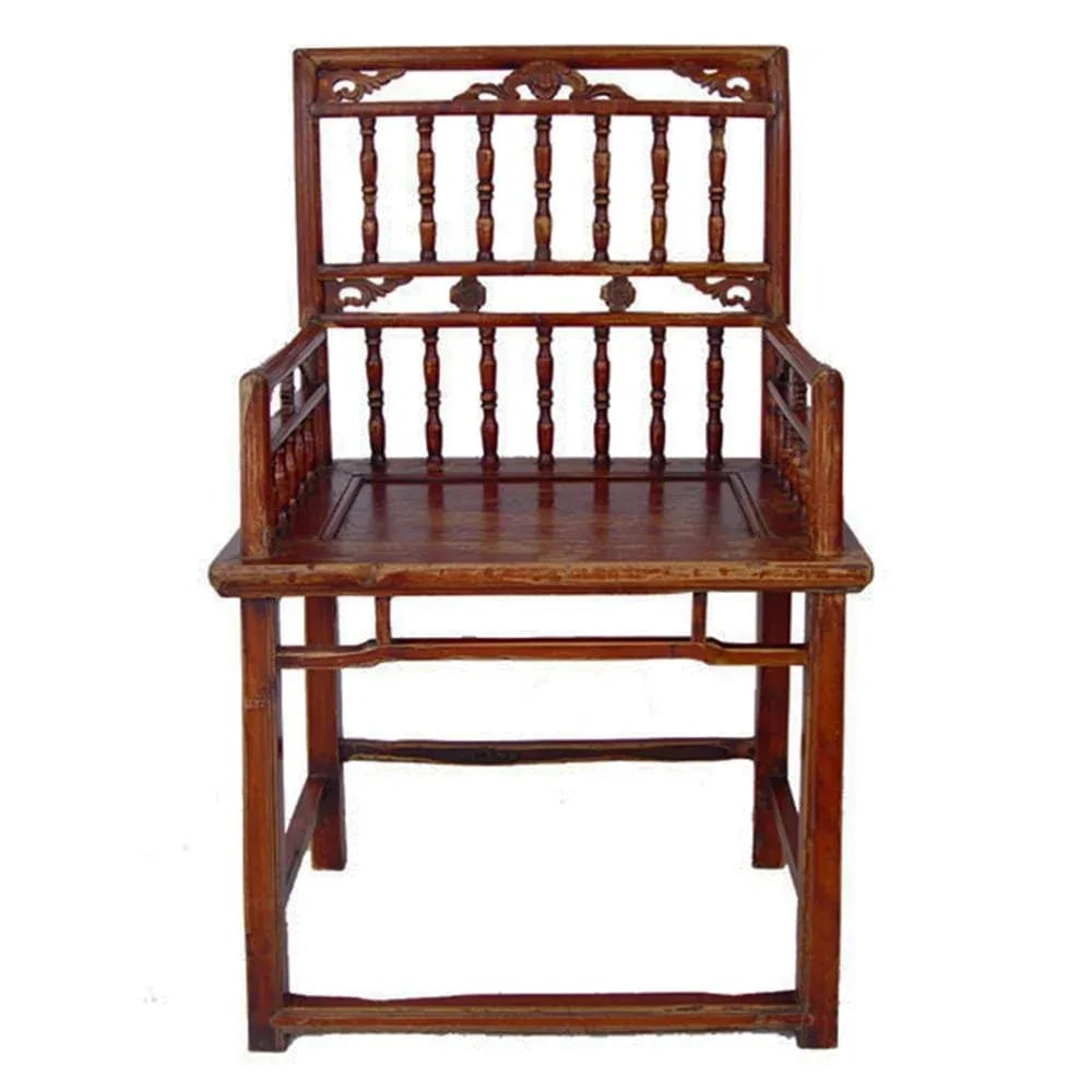 Chinese Antique Southern Official's Hat Armchairs (Set) 4d25 - 3