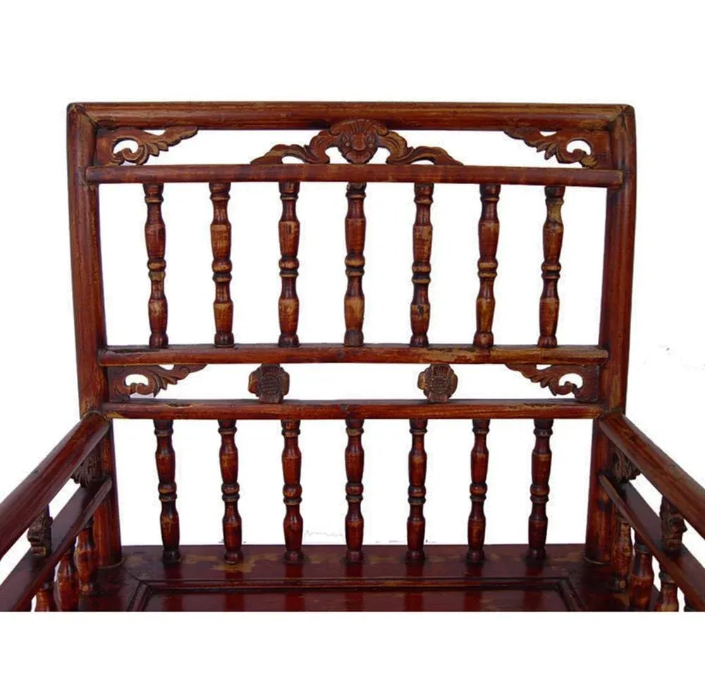 Chinese Antique Southern Official's Hat Armchairs (Set) 4d25 - 4