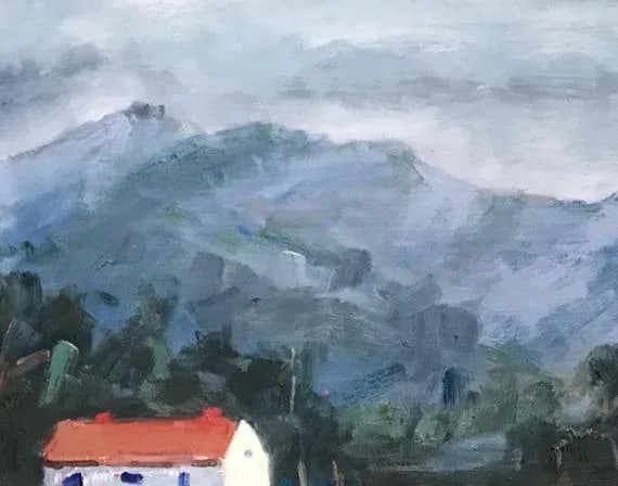 Vineyard Vines, Modern Impressionist Plein-Air Landscape - 4