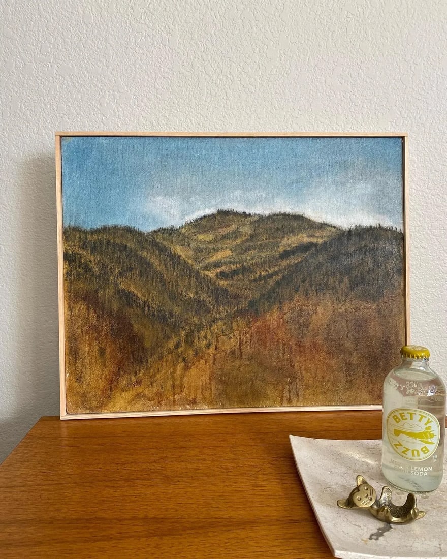 Modern Expressionist Colorado Rockies Oil Painting on Canvas - 3