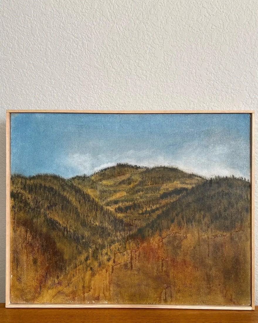 Modern Expressionist Colorado Rockies Oil Painting on Canvas - 4