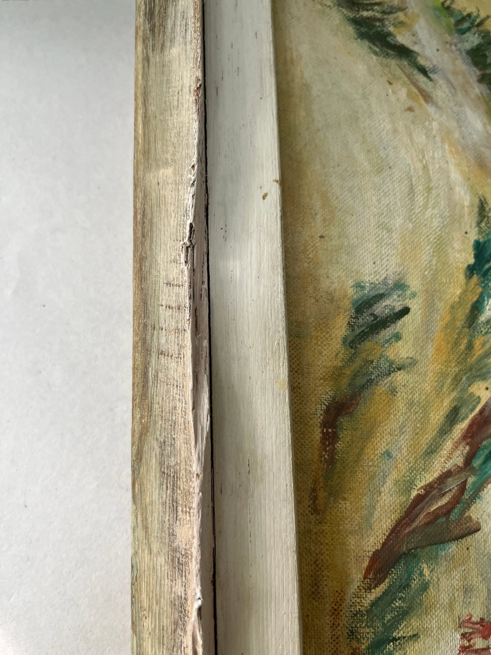 Original Coastal Landscape Painting Framed - 7
