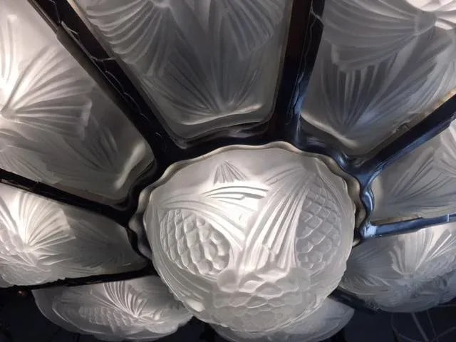 David Gueron Degue French Art Deco Chandelier - 12