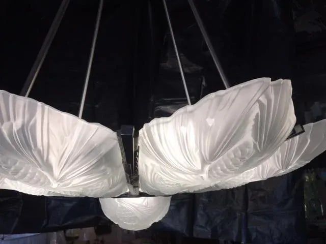 David Gueron Degue French Art Deco Chandelier - 5