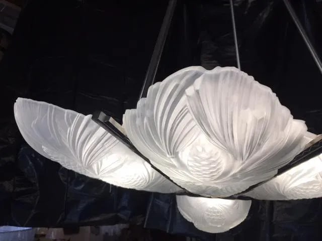 David Gueron Degue French Art Deco Chandelier - 6